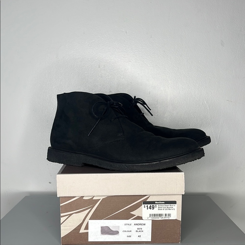 Andrew Chukka Boot in Black from Novacas Shoes.